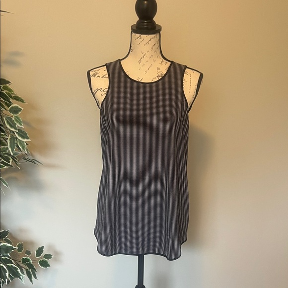Peter Pilotto Black and White Striped Tank Top - Picture 1 of 7